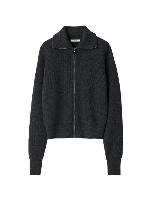Zipped cardigan in virgin wool Lemaire | PO0051LK1068BK300 ASH MELANGE